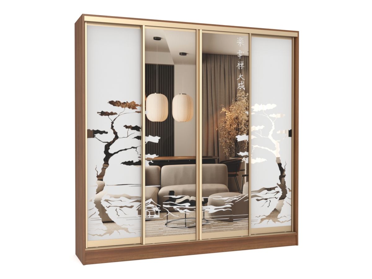 Шкаф-купе Амати Аэро 4 Лес Шкаф-купе Амати Аэро 4 Лес